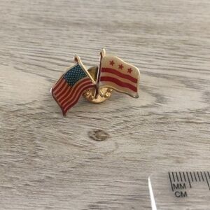 Vintage USA Washington flag Pin